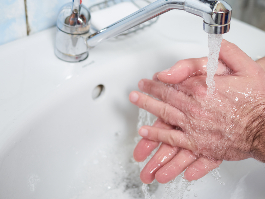 Residential Care Homes - Someone Washing Their Hands