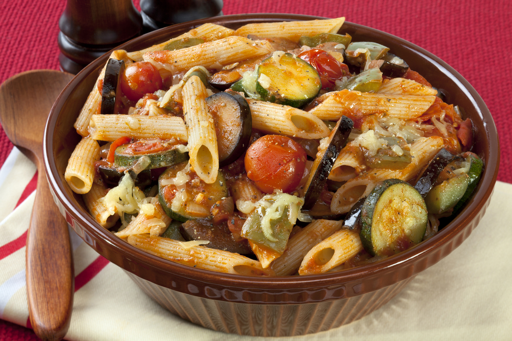 Vegetable pasta bake