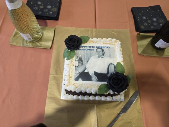 90th birthday milestone: Christopher's cake